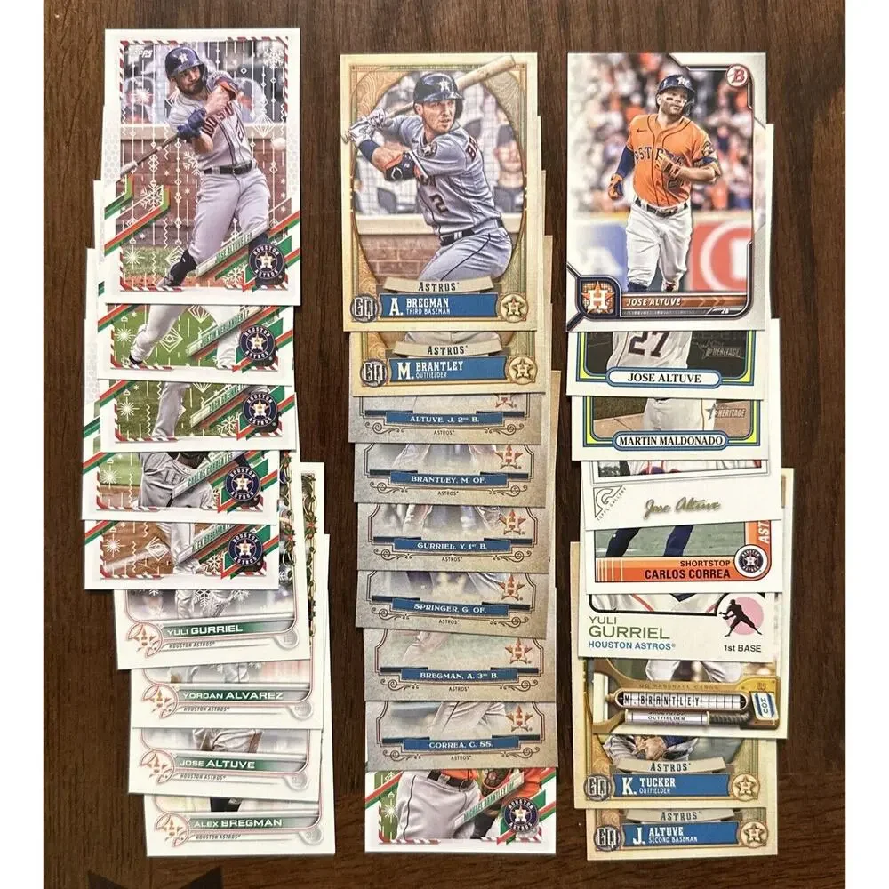 Houston Astros Baseball Trading Card Lot 199 Different